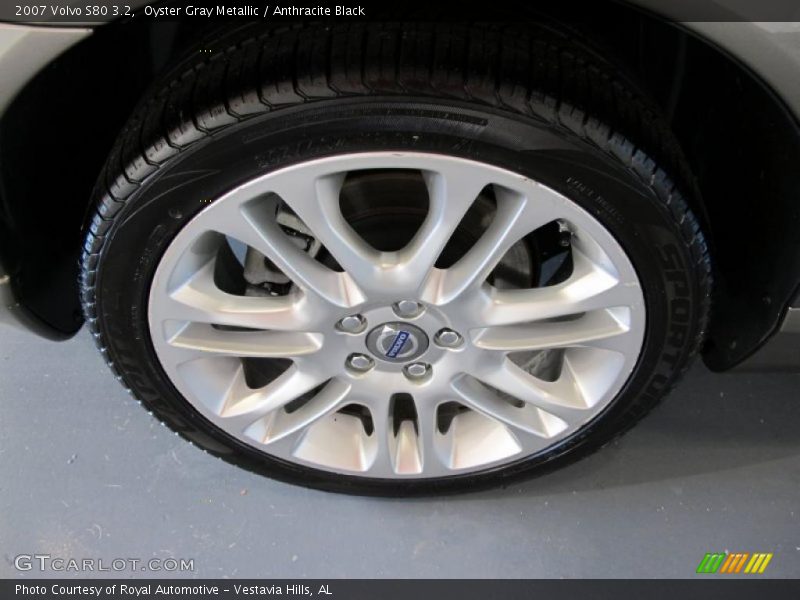 Oyster Gray Metallic / Anthracite Black 2007 Volvo S80 3.2