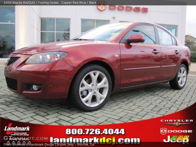 Copper Red Mica / Black 2009 Mazda MAZDA3 i Touring Sedan