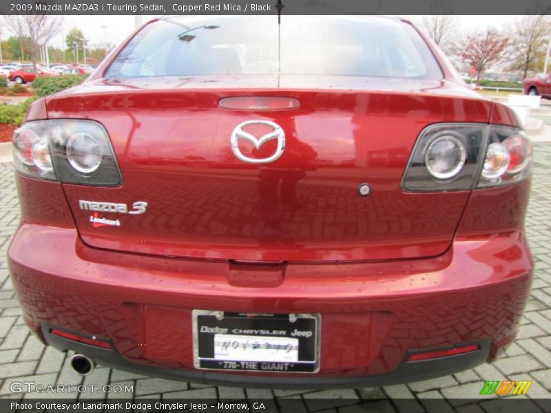 Copper Red Mica / Black 2009 Mazda MAZDA3 i Touring Sedan