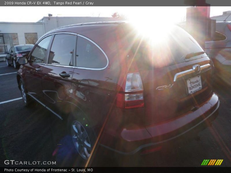 Tango Red Pearl / Gray 2009 Honda CR-V EX 4WD
