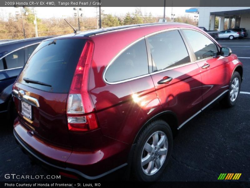 Tango Red Pearl / Gray 2009 Honda CR-V EX 4WD