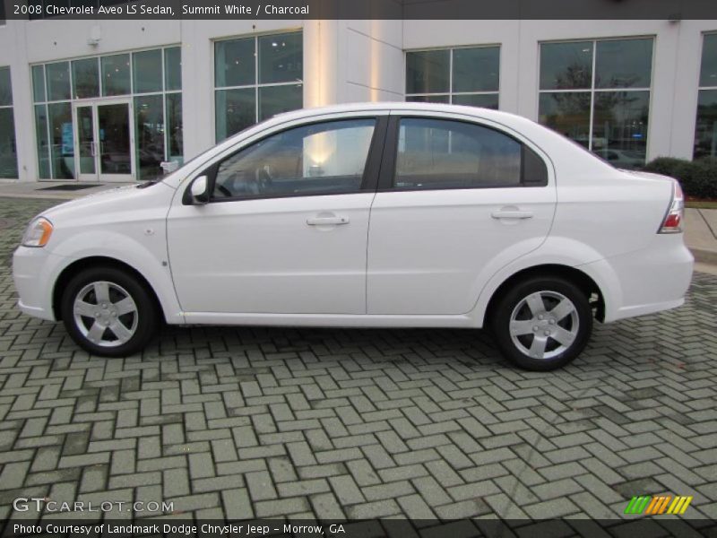 Summit White / Charcoal 2008 Chevrolet Aveo LS Sedan