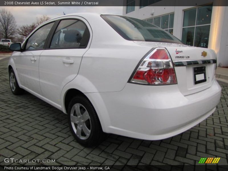 Summit White / Charcoal 2008 Chevrolet Aveo LS Sedan