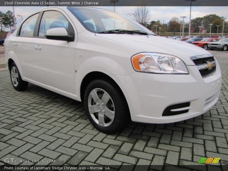 Summit White / Charcoal 2008 Chevrolet Aveo LS Sedan