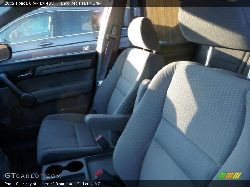 Tango Red Pearl / Gray 2009 Honda CR-V EX 4WD
