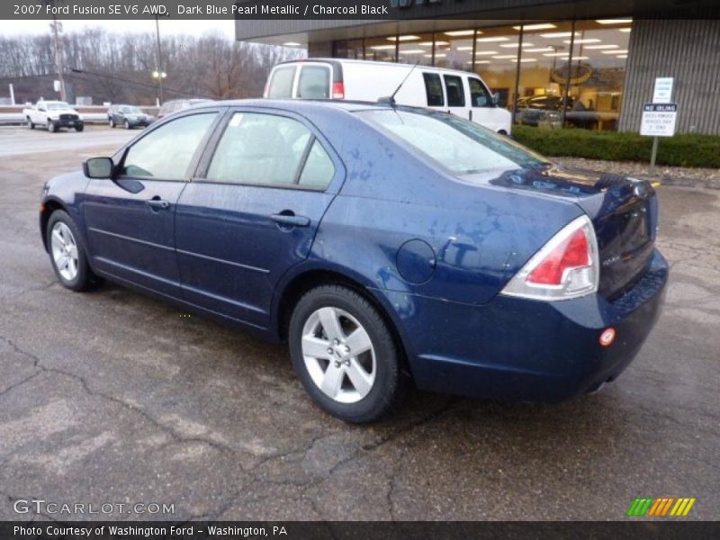 Dark Blue Pearl Metallic / Charcoal Black 2007 Ford Fusion SE V6 AWD