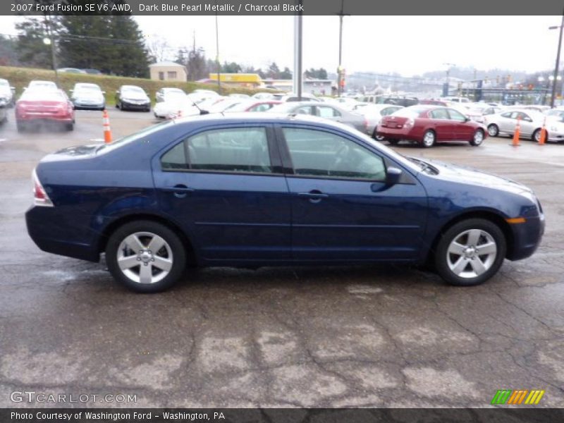 Dark Blue Pearl Metallic / Charcoal Black 2007 Ford Fusion SE V6 AWD