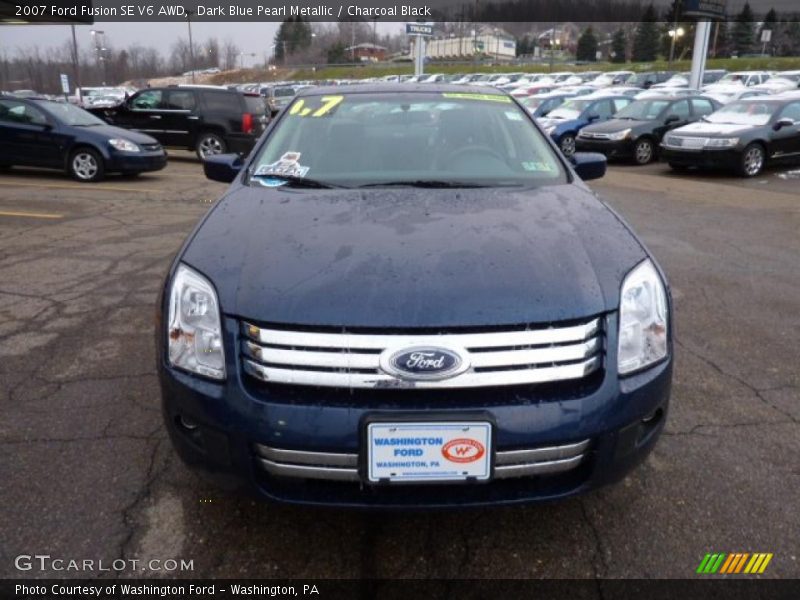 Dark Blue Pearl Metallic / Charcoal Black 2007 Ford Fusion SE V6 AWD