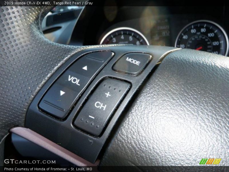 Tango Red Pearl / Gray 2009 Honda CR-V EX 4WD