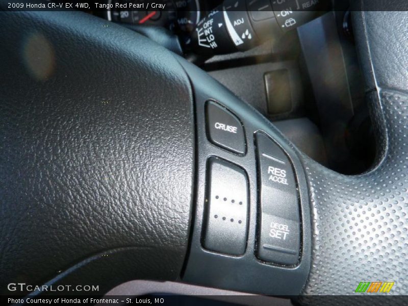 Tango Red Pearl / Gray 2009 Honda CR-V EX 4WD