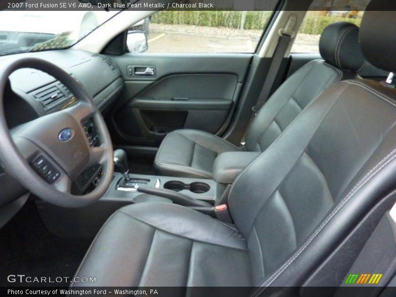 Dark Blue Pearl Metallic / Charcoal Black 2007 Ford Fusion SE V6 AWD