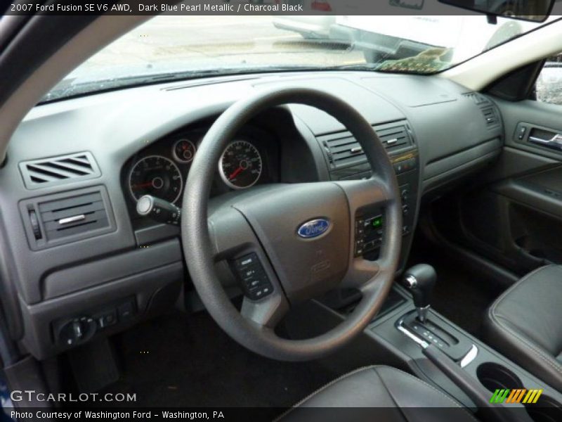 Dark Blue Pearl Metallic / Charcoal Black 2007 Ford Fusion SE V6 AWD