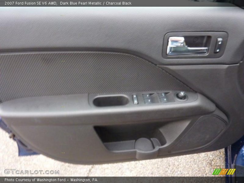 Dark Blue Pearl Metallic / Charcoal Black 2007 Ford Fusion SE V6 AWD