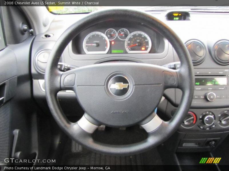 Summit White / Charcoal 2008 Chevrolet Aveo LS Sedan