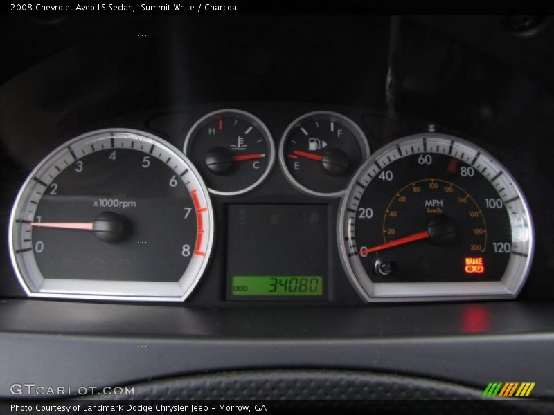 Summit White / Charcoal 2008 Chevrolet Aveo LS Sedan