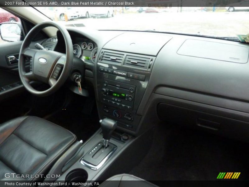 Dark Blue Pearl Metallic / Charcoal Black 2007 Ford Fusion SE V6 AWD