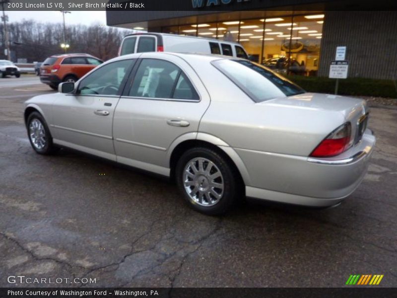 Silver Birch Metallic / Black 2003 Lincoln LS V8