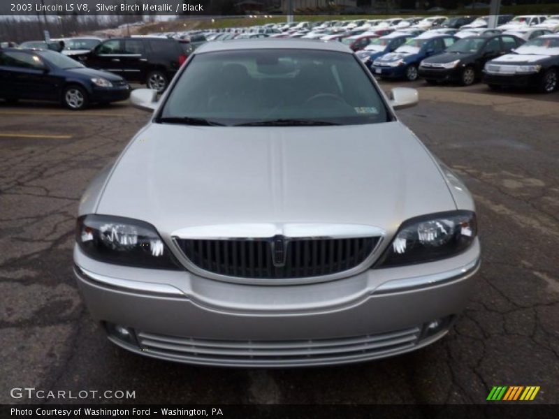 Silver Birch Metallic / Black 2003 Lincoln LS V8