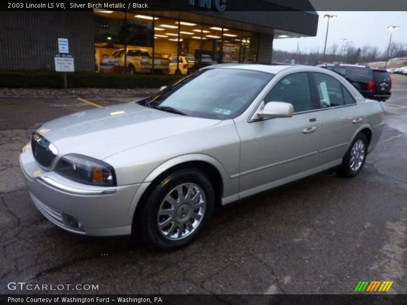 Silver Birch Metallic / Black 2003 Lincoln LS V8