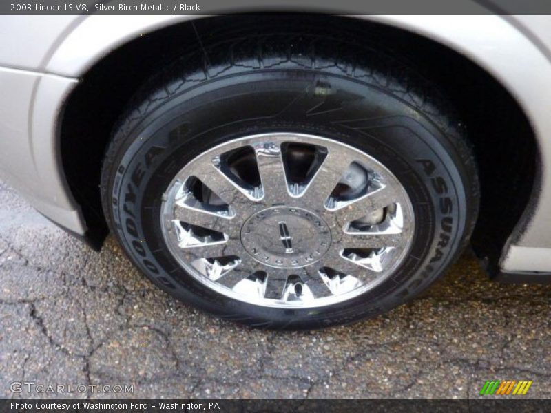 Silver Birch Metallic / Black 2003 Lincoln LS V8