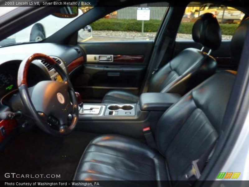 Silver Birch Metallic / Black 2003 Lincoln LS V8