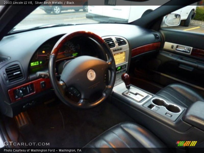 Silver Birch Metallic / Black 2003 Lincoln LS V8
