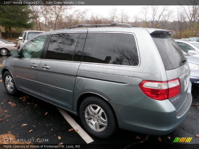Slate Green Metallic / Gray 2007 Honda Odyssey EX-L