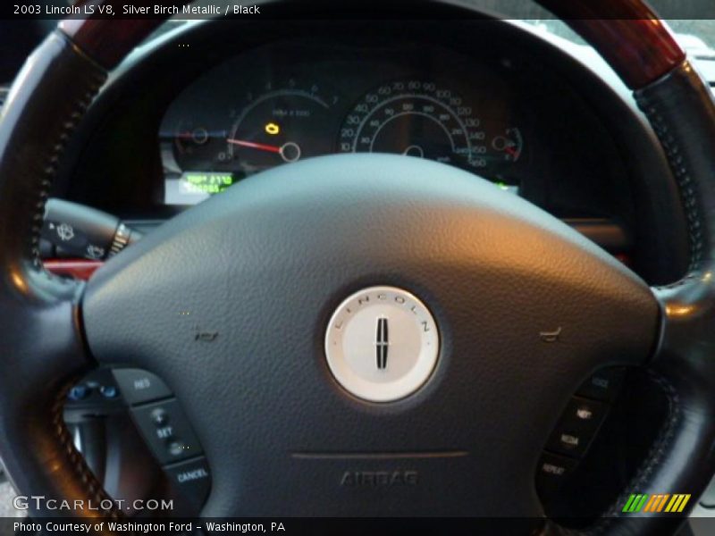 Silver Birch Metallic / Black 2003 Lincoln LS V8