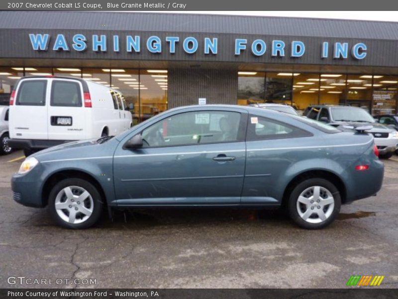 Blue Granite Metallic / Gray 2007 Chevrolet Cobalt LS Coupe