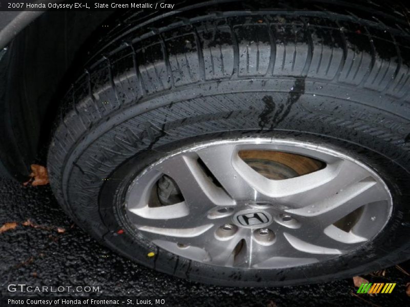 Slate Green Metallic / Gray 2007 Honda Odyssey EX-L
