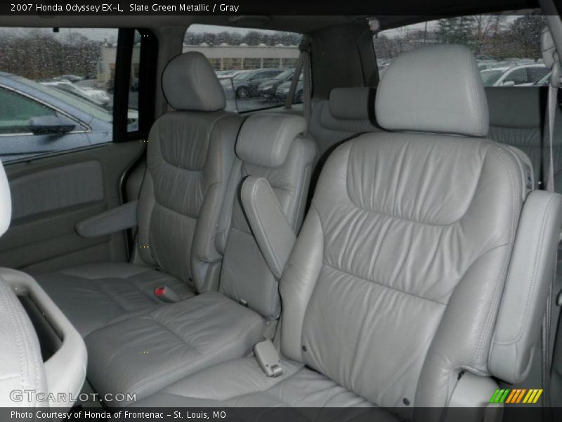 Slate Green Metallic / Gray 2007 Honda Odyssey EX-L