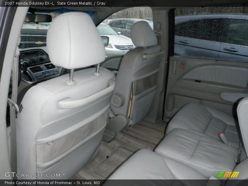 Slate Green Metallic / Gray 2007 Honda Odyssey EX-L