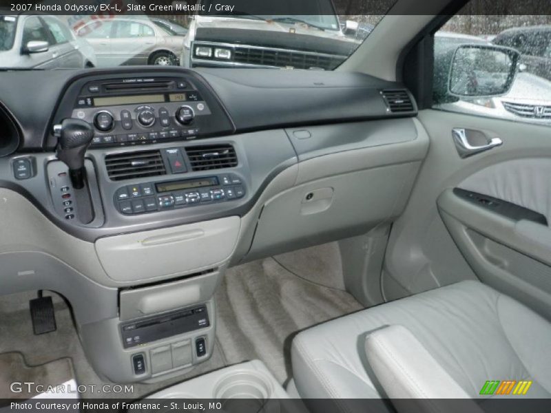 Slate Green Metallic / Gray 2007 Honda Odyssey EX-L