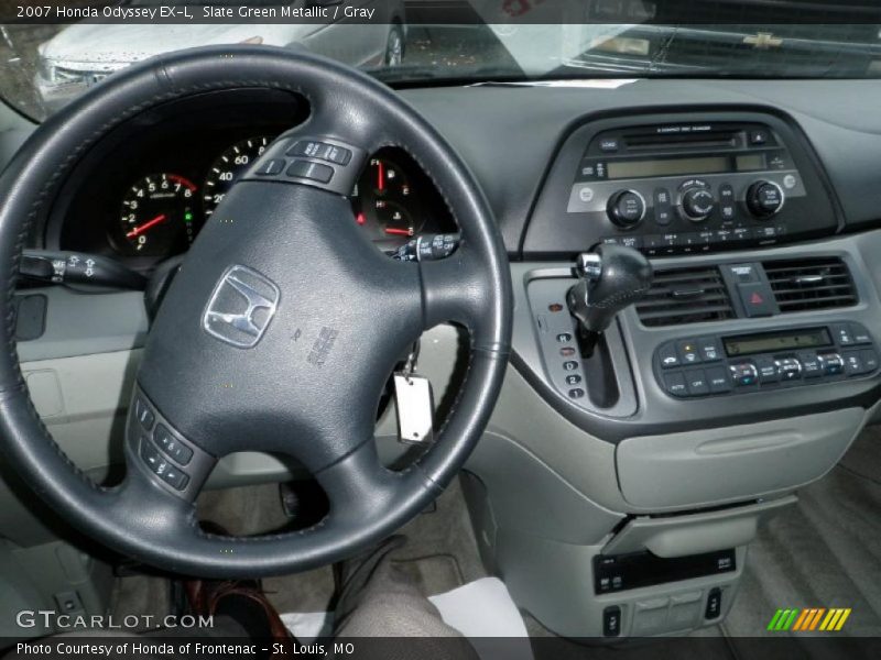 Slate Green Metallic / Gray 2007 Honda Odyssey EX-L