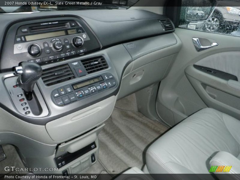 Slate Green Metallic / Gray 2007 Honda Odyssey EX-L
