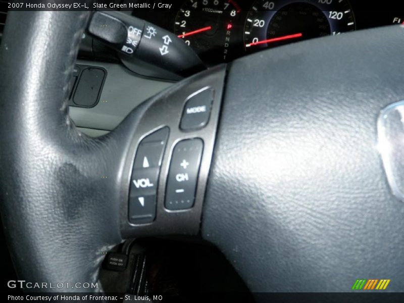 Slate Green Metallic / Gray 2007 Honda Odyssey EX-L