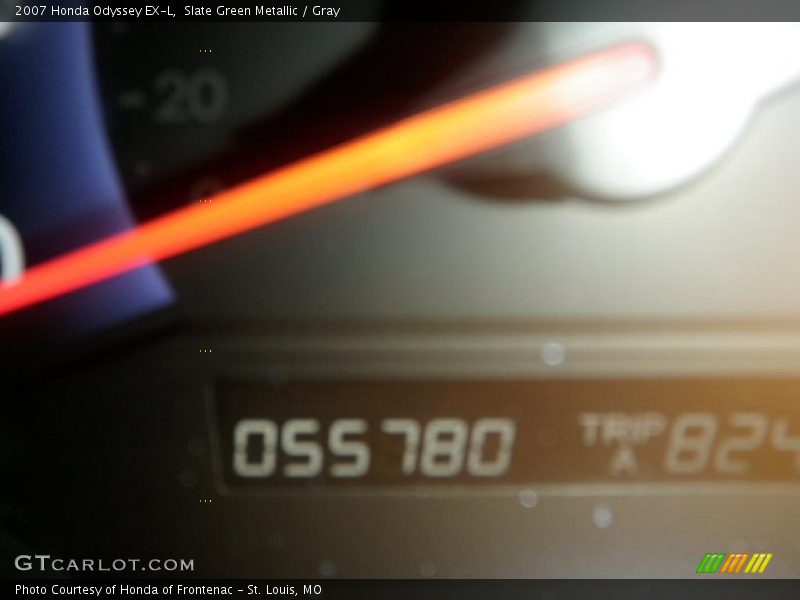 Slate Green Metallic / Gray 2007 Honda Odyssey EX-L