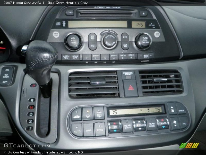 Slate Green Metallic / Gray 2007 Honda Odyssey EX-L
