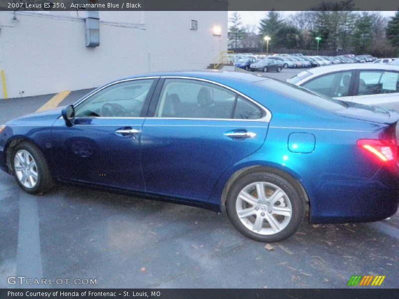 Aquamarine Blue / Black 2007 Lexus ES 350