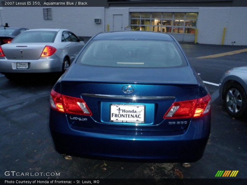 Aquamarine Blue / Black 2007 Lexus ES 350