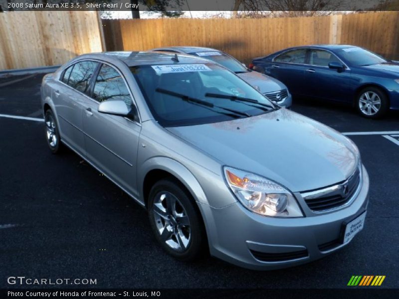 Silver Pearl / Gray 2008 Saturn Aura XE 3.5