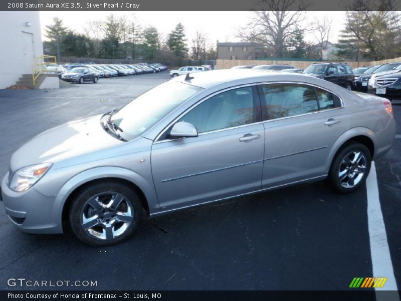 Silver Pearl / Gray 2008 Saturn Aura XE 3.5