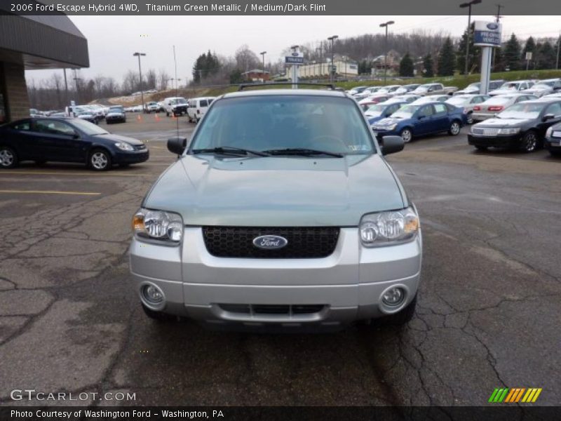 Titanium Green Metallic / Medium/Dark Flint 2006 Ford Escape Hybrid 4WD