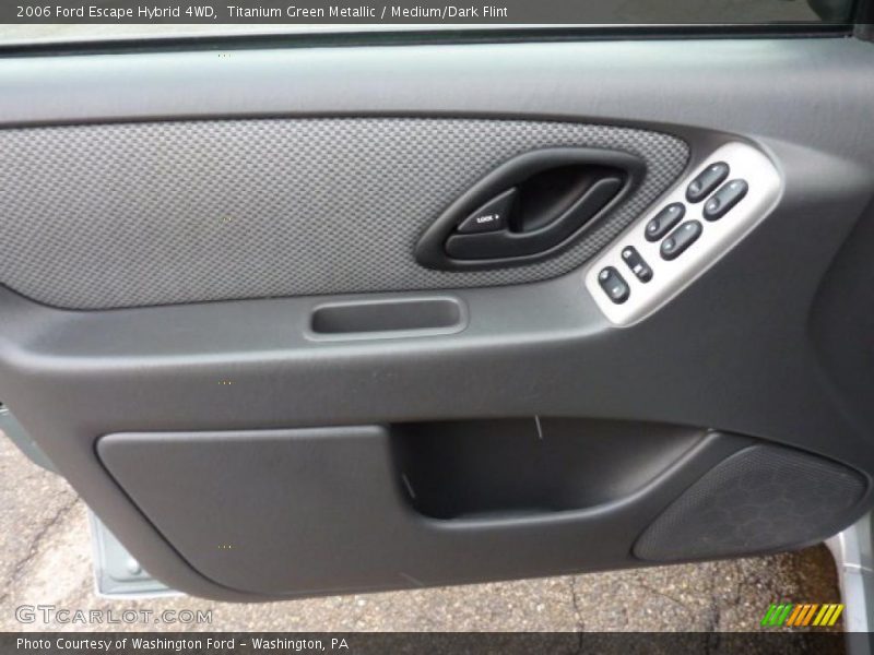 Titanium Green Metallic / Medium/Dark Flint 2006 Ford Escape Hybrid 4WD