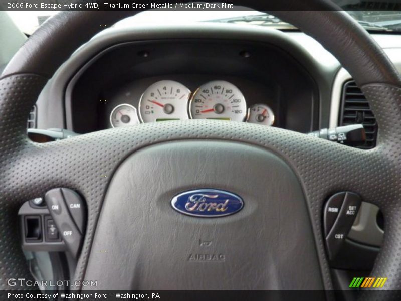 Titanium Green Metallic / Medium/Dark Flint 2006 Ford Escape Hybrid 4WD