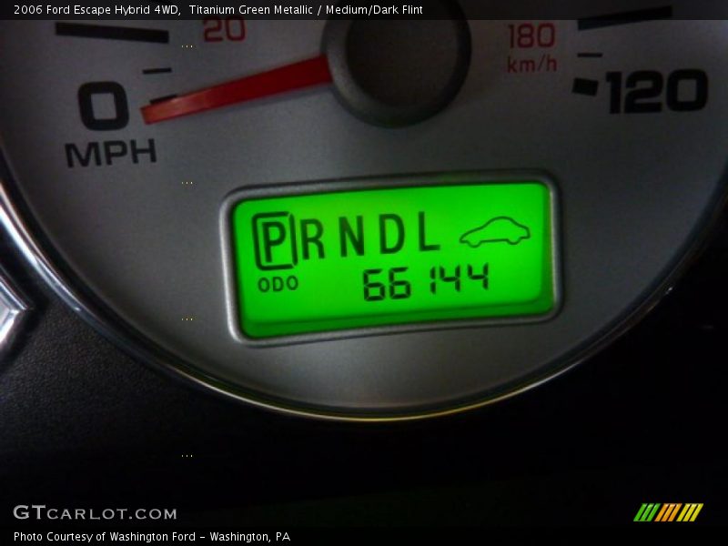 Titanium Green Metallic / Medium/Dark Flint 2006 Ford Escape Hybrid 4WD