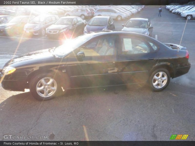 Black / Medium Parchment 2002 Ford Taurus SES