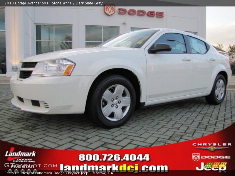 Stone White / Dark Slate Gray 2010 Dodge Avenger SXT