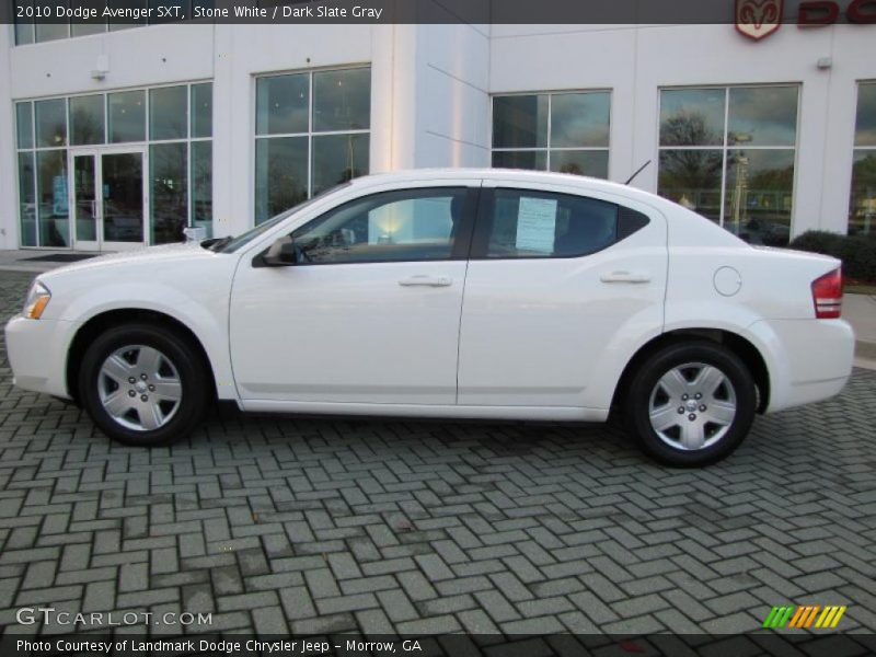 Stone White / Dark Slate Gray 2010 Dodge Avenger SXT