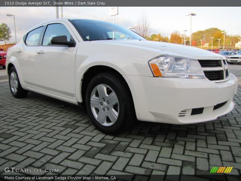 Stone White / Dark Slate Gray 2010 Dodge Avenger SXT